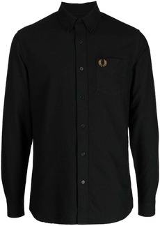 Fred Perry Oxford logo-embroidered cotton shirt