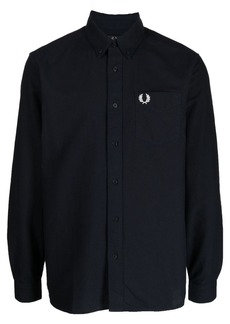 Fred Perry Oxford logo-embroidered cotton shirt