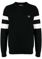 Fred Perry Ringer-embroidered cotton sweatshirt