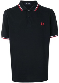 Fred Perry stripe-trim logo polo shirt