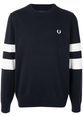 Fred Perry striped logo pullover