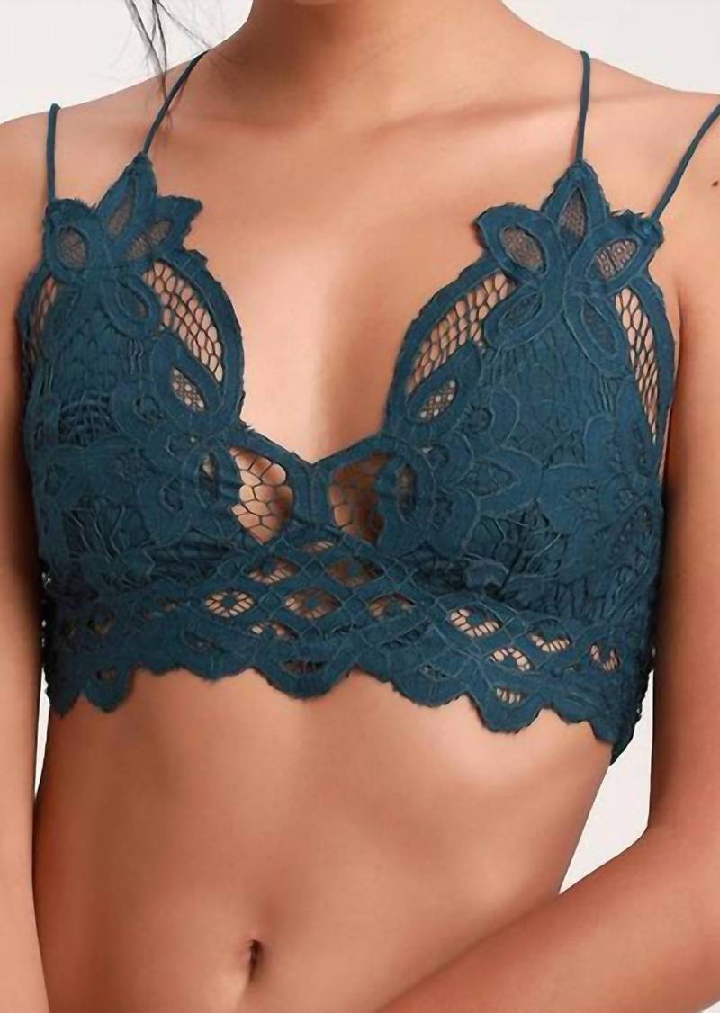 Free People Adella Bralette In Turquoise