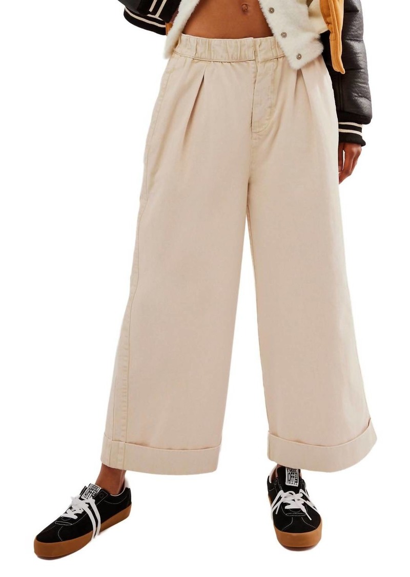 Free People After Love Cuff Pant In Sandshell