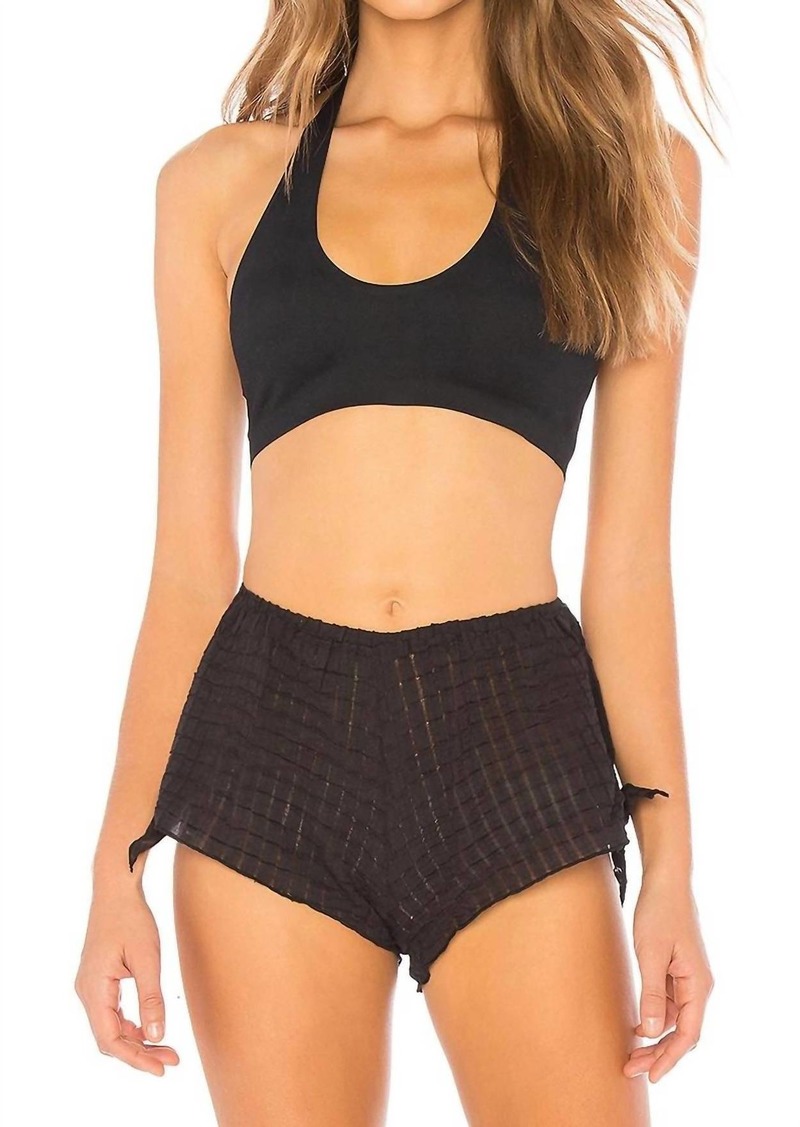 Free People Amber Halter Bralette In Black