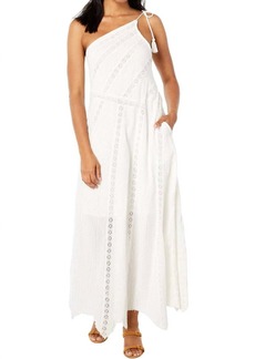 Free People Bella One Shoulder Maxi In White