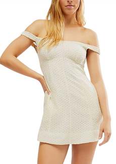 Free People Berry Kiss Mini Dress In White