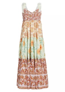 Free People Bluebell Floral Cotton Maxi Dress