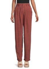 Free People ​Calla Linen Blend Pleated Trousers