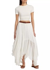 Free People Clover High-Low Midi-Skirt