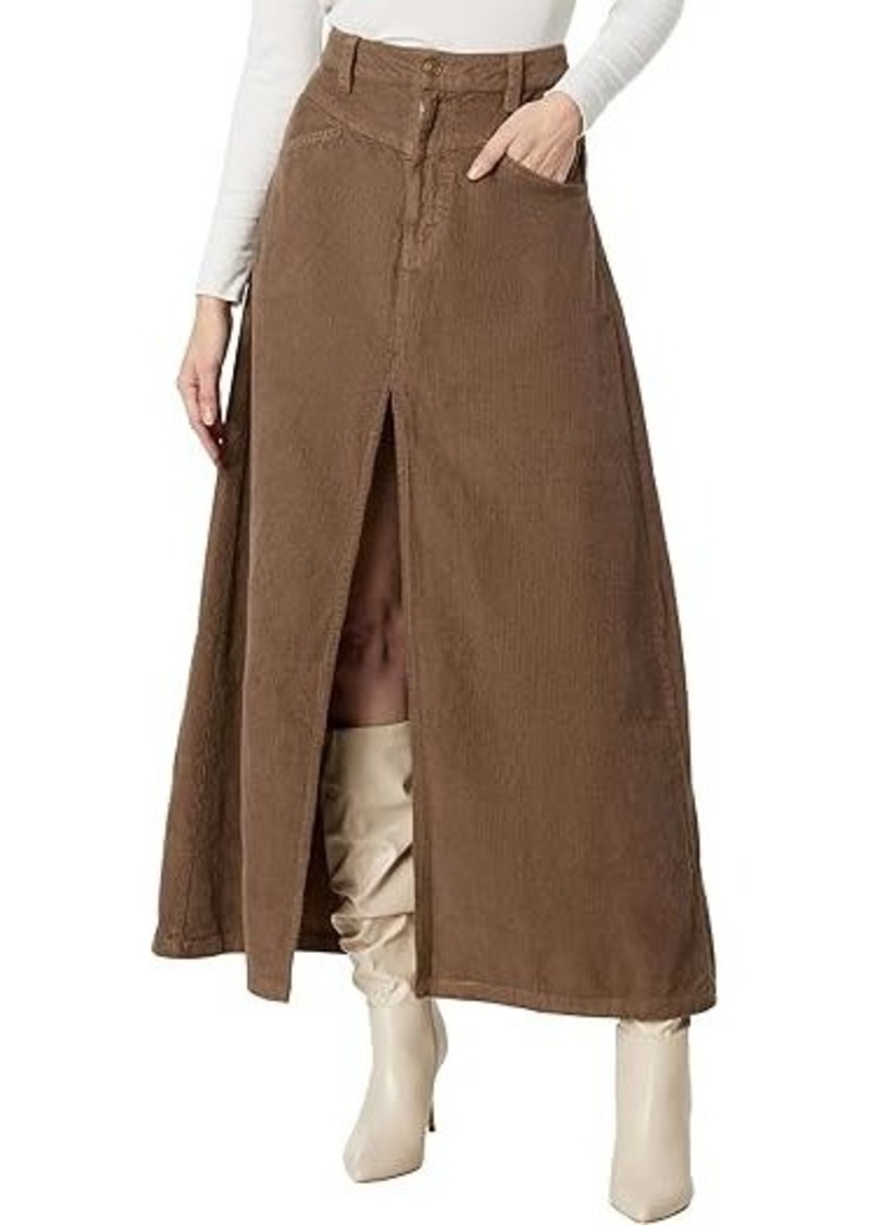 Free People Come As You Are Cord Skirt