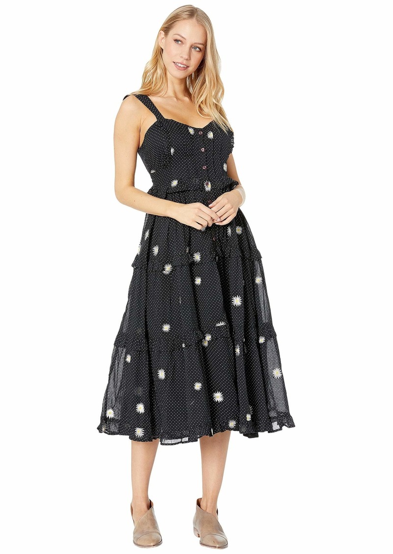 daisy chain midi dress