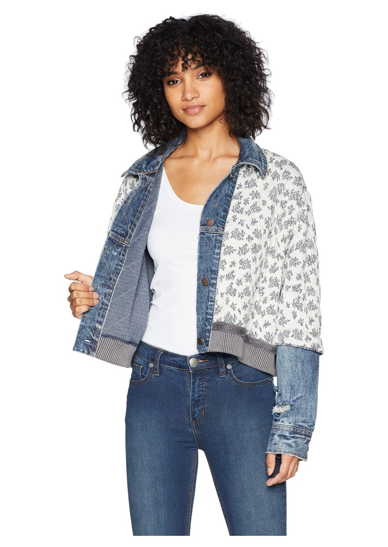 free people ditsy denim jacket