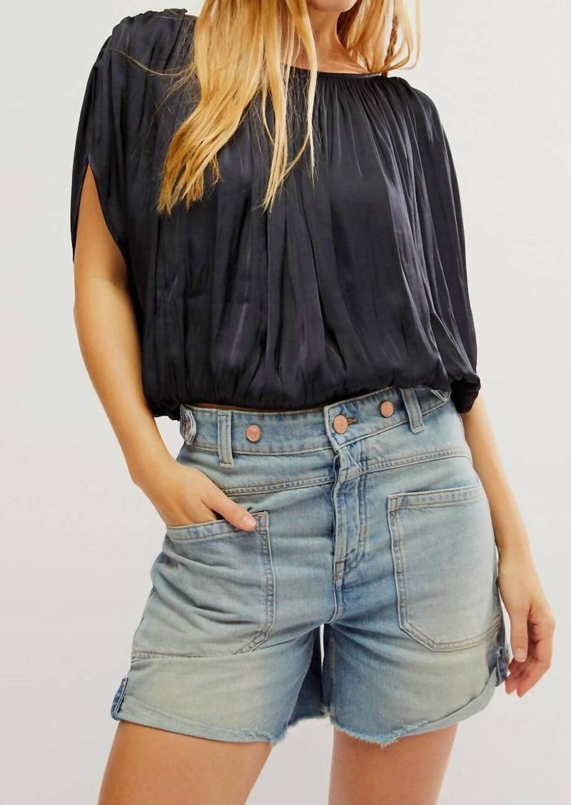 Free People Double Take Top In Blue
