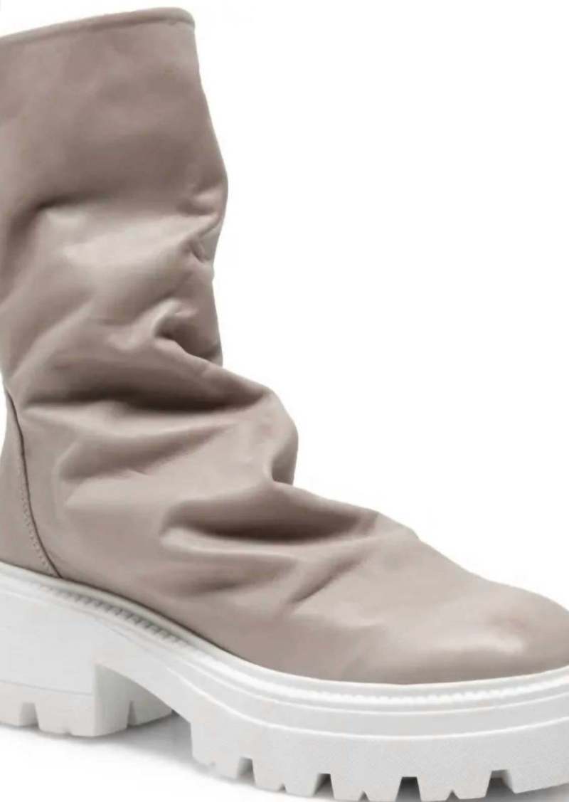 Free People Emma Ruched Boots In Grey