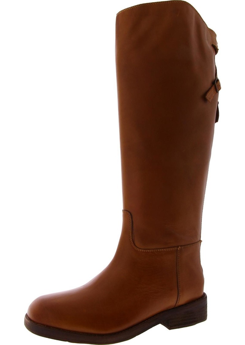 Free People Everly Womens Leather Riding Knee-High Boots