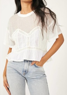 Free People Fall In Love Tee In Ivory
