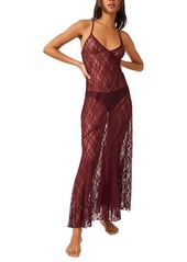 Free People A Little Lace Sheer Nightgown