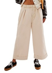 Free People After Love Roll Cuff Wide Leg Pants