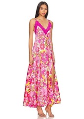 Free People All A Bloom Maxi Dress In Neon Pop Combo
