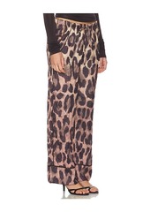 Free People All Out Satin Leopard Pant