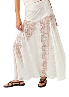 Free People Beat of the Moment Floral Embroidery Maxi Skirt
