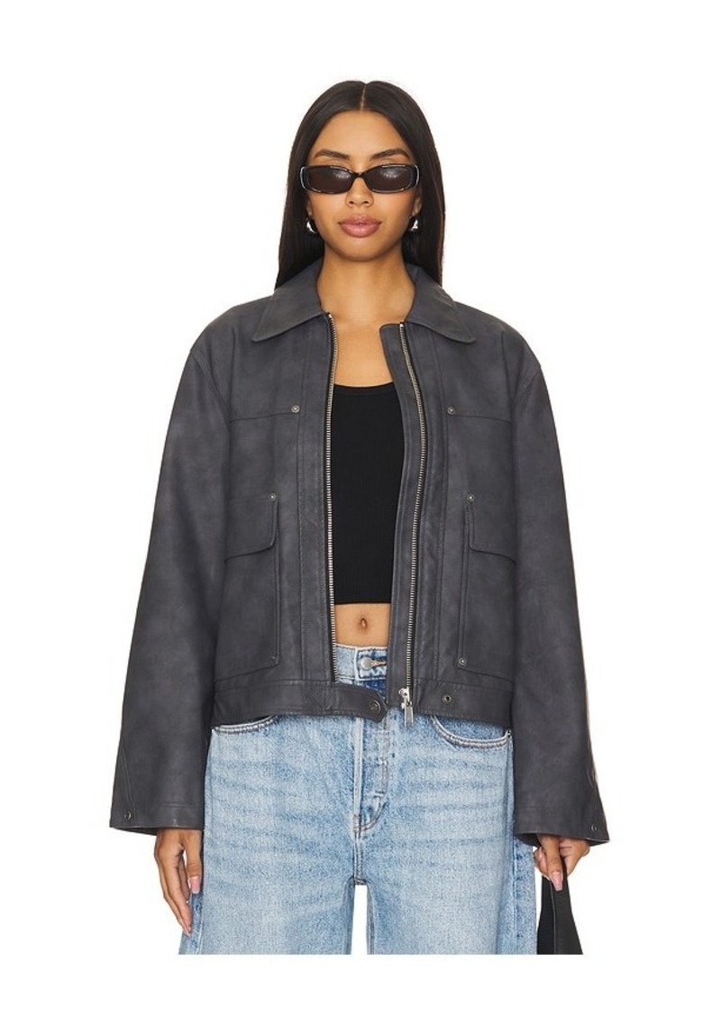 Free People Blair Faux Leather Jacket