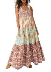 Free People Bluebell Mixed Print Cotton Maxi Dress