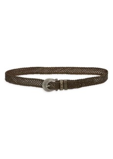 Free People Brix Woven Leather Belt