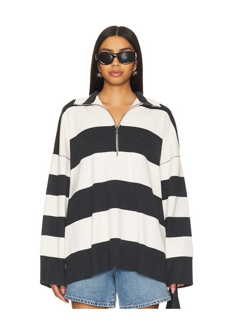 Free People Coastal Stripe Pullover