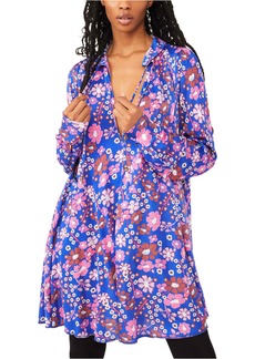 Free People Daisy Jane Long Sleeve Minidress in Botanical Combo at Nordstrom