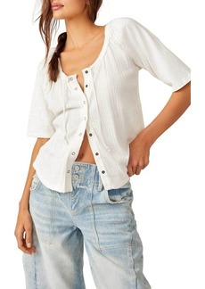 Free People Daisy Snap-Up Top