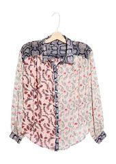 Free People Dani Button-Up Shirt in Light Combo at Nordstrom