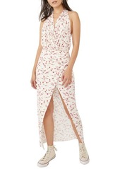 Free People Daria Floral Print Halter Maxi Dress