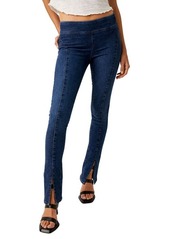 Free People Double Dutch Pull-On Slit Hem Jeans