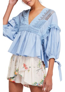 Free People Drive You Mad Blouse
