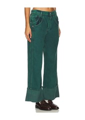 Free People x We The Free Final Countdown Wide Leg In Luke Green