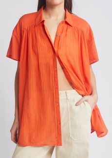 Free People Float Away Button-Up Shirt