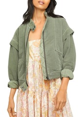 Free People Florence Quilted Bomber Jacket