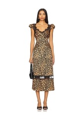 Free People Foolish Heart Printed Midi Dress