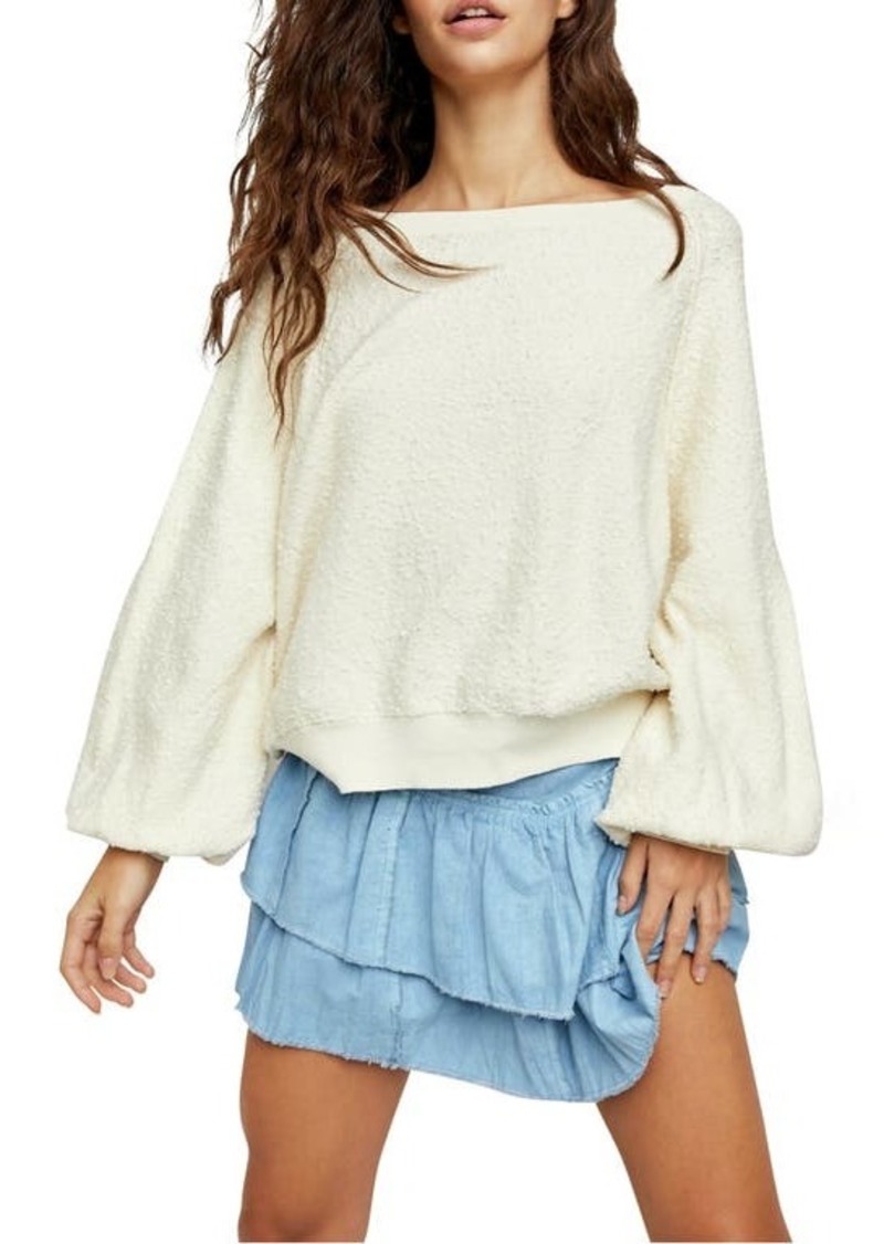 Free People Found My Friend Bouclé Pullover