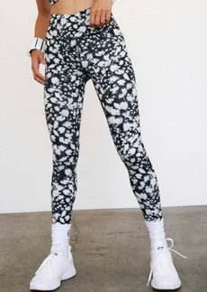 Free People FP Movement Ashford Lose Control Leggings in Black And White Floral at Nordstrom