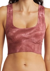 Free People FP Movement Good Karma Sports Bra in Cherry Mocha at Nordstrom