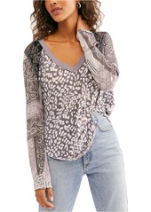 Free People Friday Night Contrast Sleeve T-Shirt