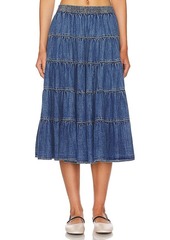 Free People Full Swing Chambray Midi