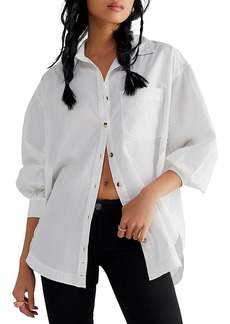 Free People Happy Hour Solid Shirt
