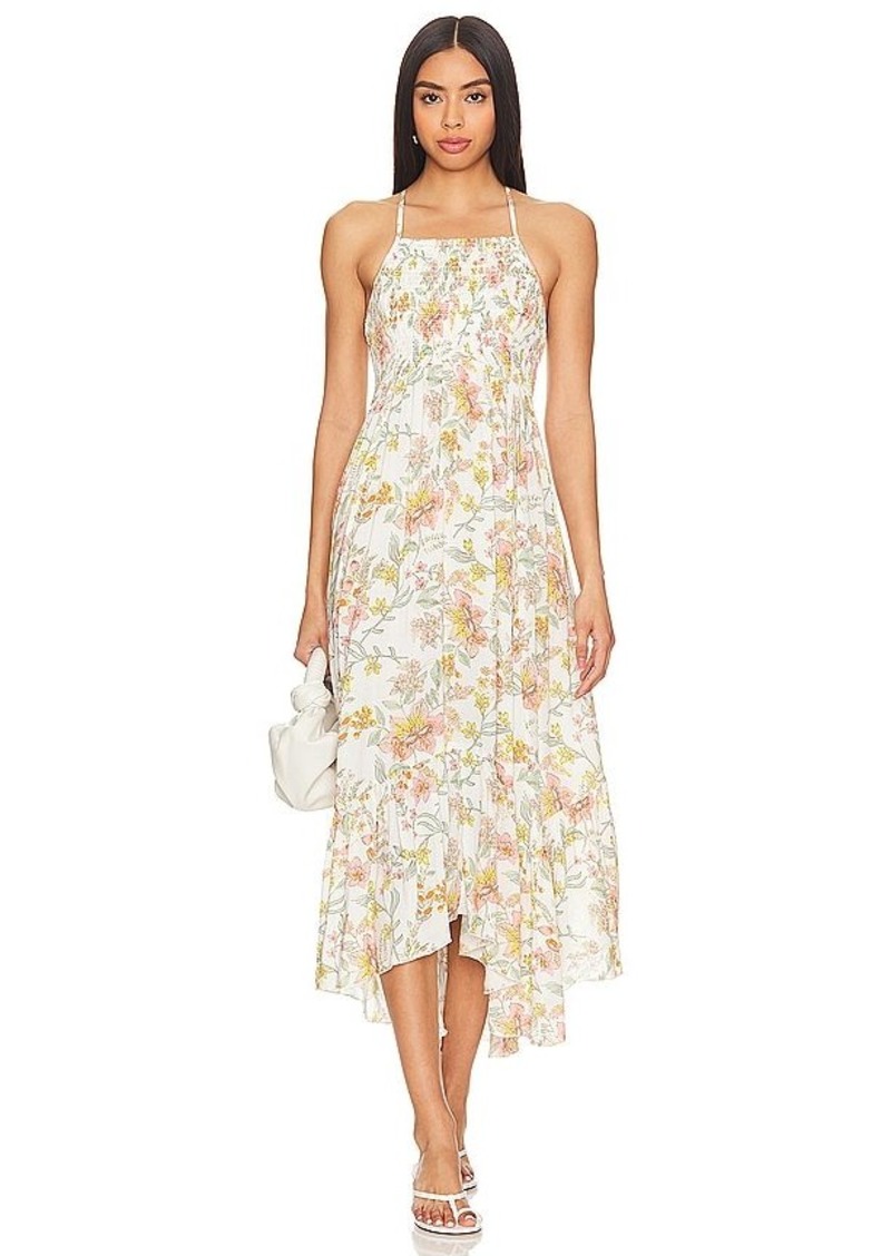 Free People Heat Wave Printed Maxi Dress In Floral Combo