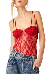 Free People If You Dare Lace Bodysuit