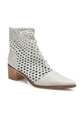 Free People In the Loop Woven Bootie in Light Grey Leather at Nordstrom