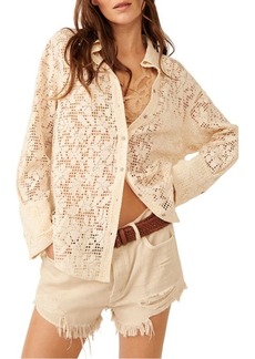 Free People In Your Dreams Lace Button-Up Shirt