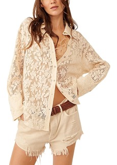 Free People In Your Dreams Lace Button Down